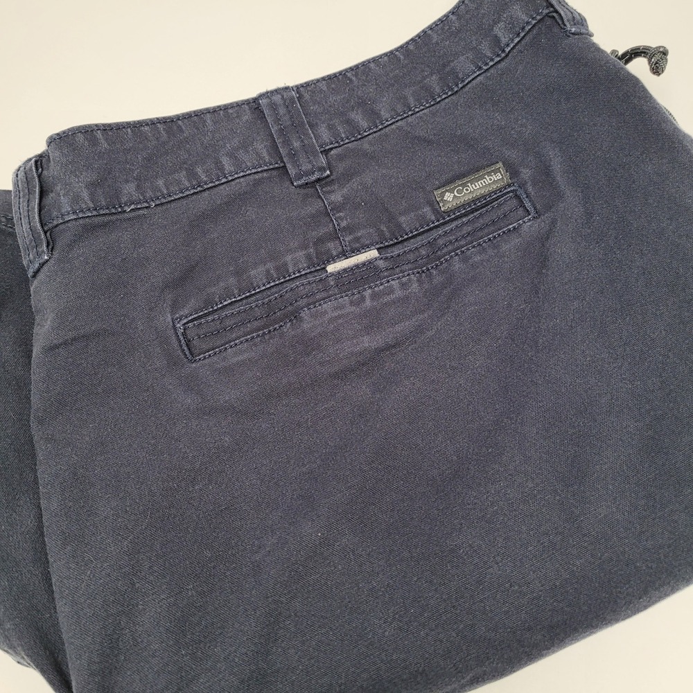 Columbia Utility Shorts Mens 44 Navy Blue Excellent Cotton Stretch AM0184